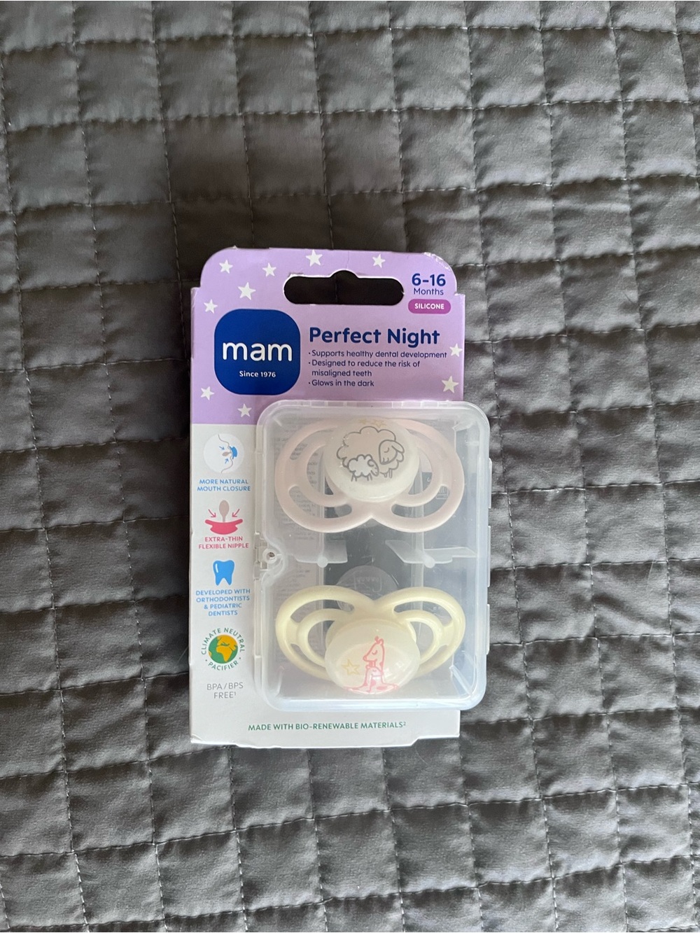 NWT MAM Perfect Night Pacifier Set | 6-16 Months
